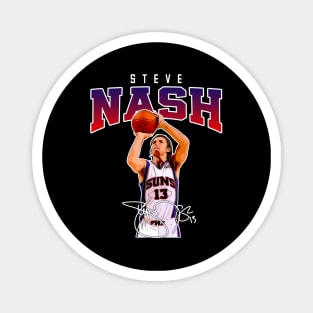 Steve Nash Basketball Legend Signature Vintage Retro 80s 90s Bootleg Rap Style Magnet